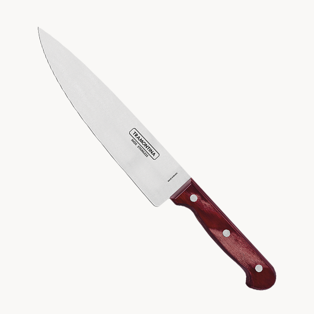 Tramontina Chef's Knife, Red Wood, Polywood