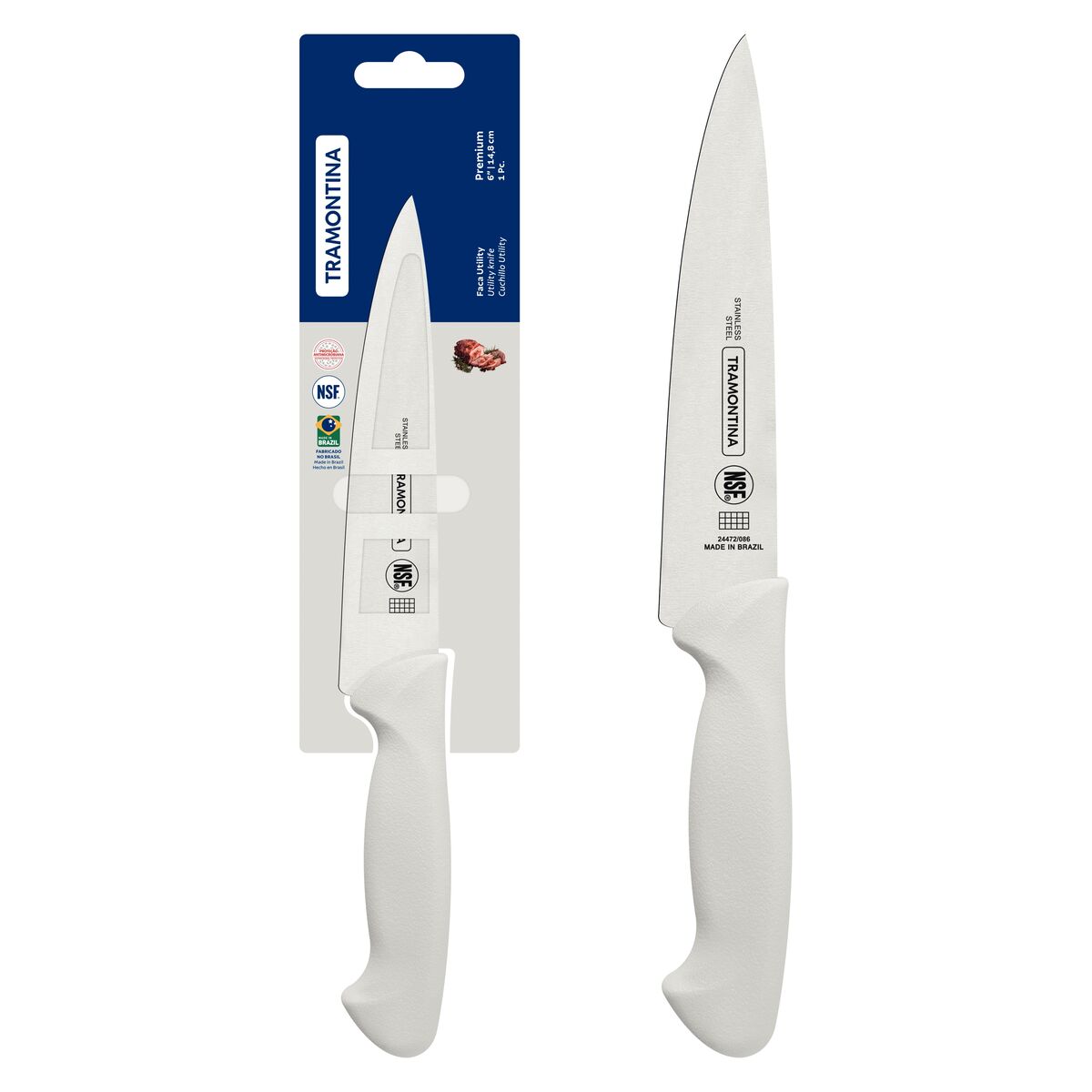 Tramontina Premium Meat Knife 15 cm - White