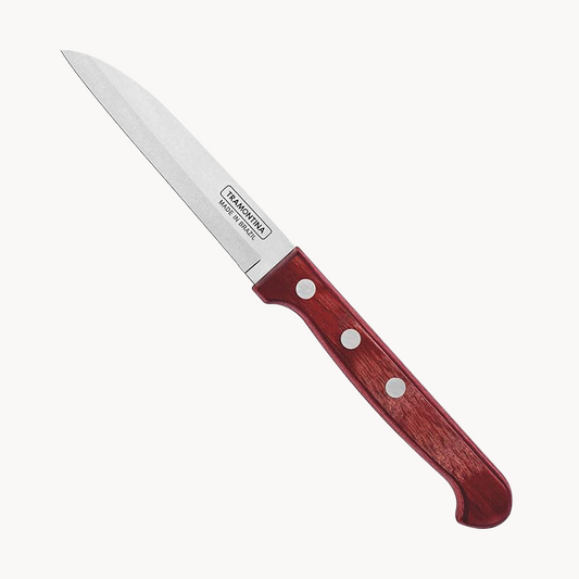 Tramontina 3-Inch Paring Knife, Red Wood, Polywood