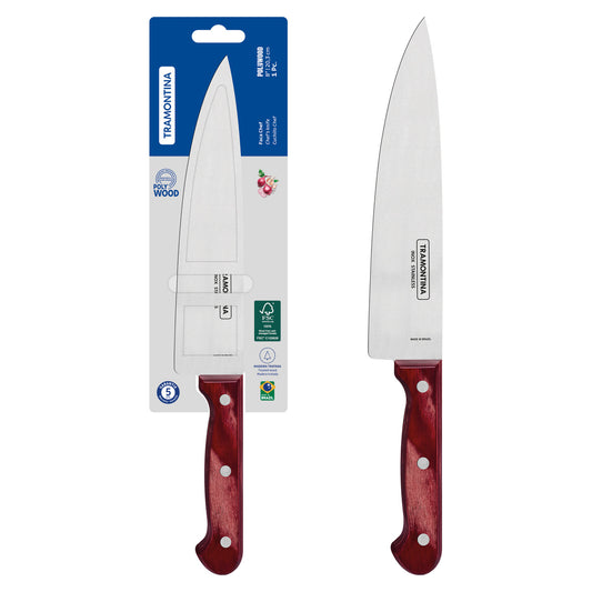 Tramontina Polywood Chef Knife 20 cm - Red Wood