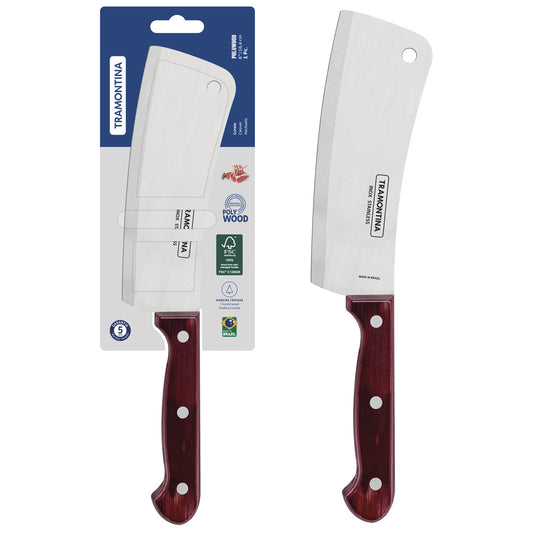 Tramontina Polywood Cleaver 15 cm - Red Wood