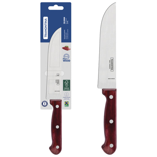 Tramontina Polywood Kitchen Knife 15 cm - Red Wood