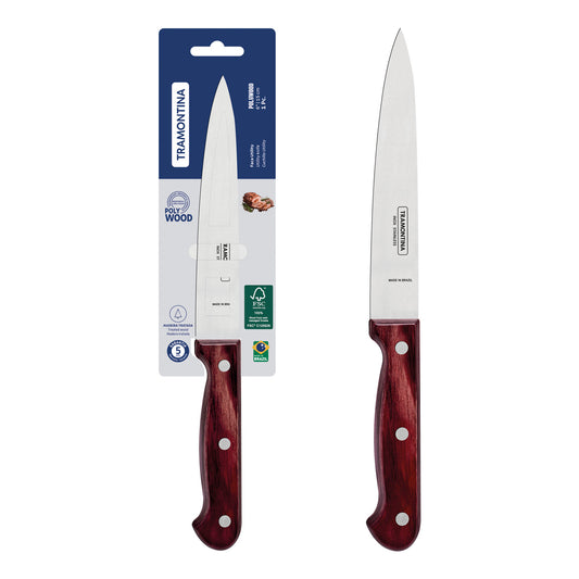 Tramontina Polywood Chef Knife 15 cm - Red Wood