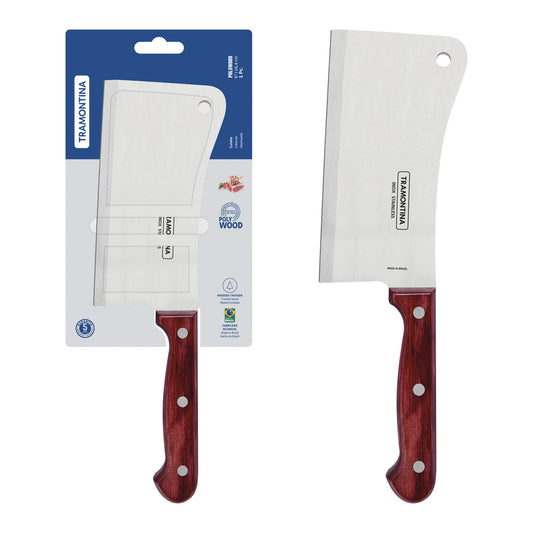 Tramontina Polywood Cleaver 15 cm - Red Wood