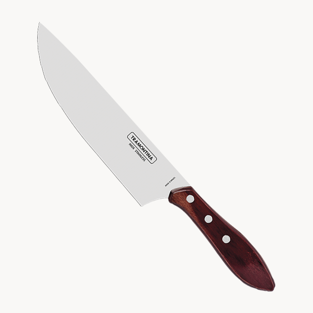 8-Inch Pro Butcher Knife, Red
