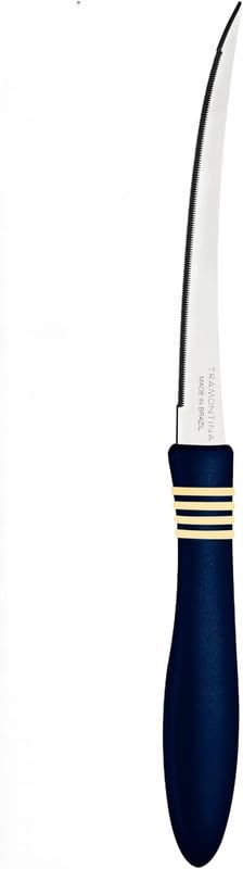 Tramontina Stainless Steel Kitchen Knife with Durable Blue Plastic Handle