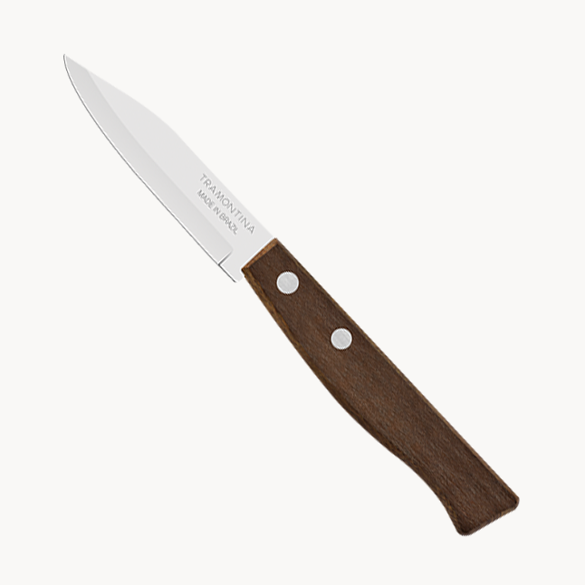 12-Pc Paring Knife Set, Brown