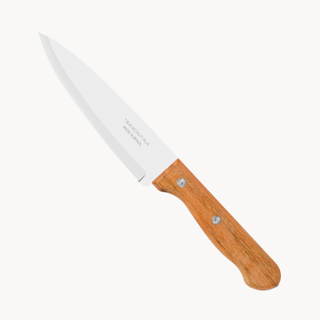 Tramontina Chef's Knife, Wood 8 Inch, Natural Wood