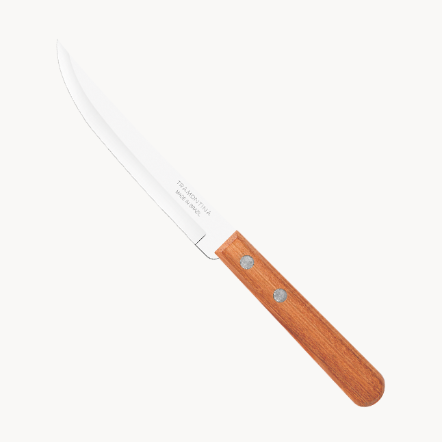 Tramontina 5-Inch Steak Knife, Wood, Natural Wood