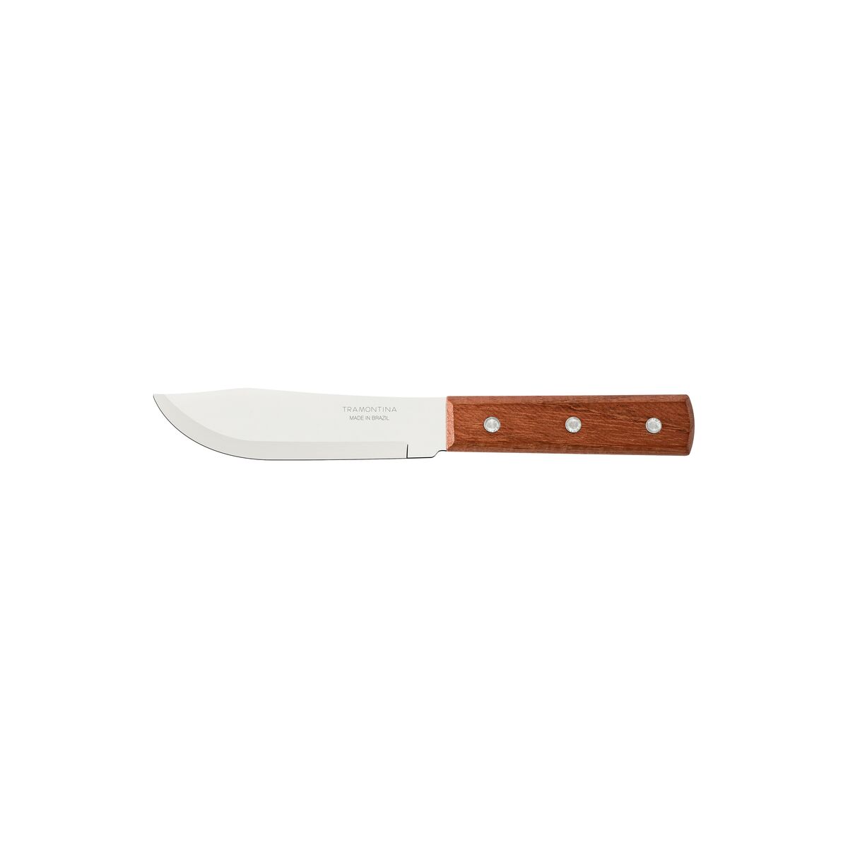 TRAMONTINA 12.5 cm Steak Knife – Stainless Steel Blade with Wooden Handle – Sharp & Durable Knife for Meat and BBQ – Ergonomic Grip – Ideal for Home and Restaurant Use