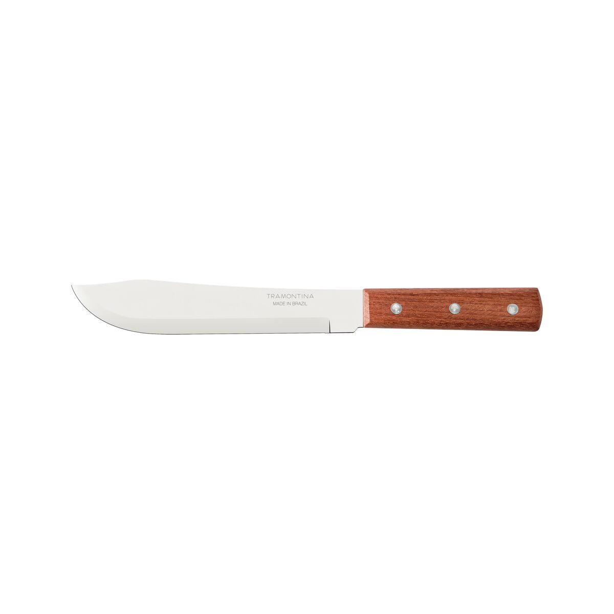 TRAMONTINA Dynamic Stainless Steel Kitchen Knife with Wooden Handle, 17.5 cm Blade - Designed for High Performance and Durability, Ideal for Professional and Home Kitchens, Precision Crafted