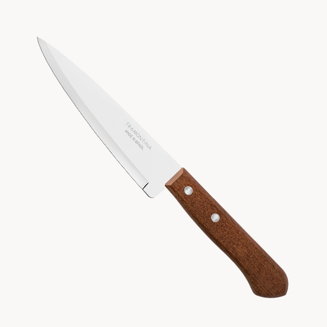 Tramontina Fish Knife, Wood Handle 5 inch, Natural Wood