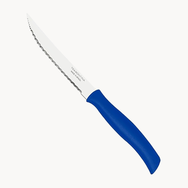 Tramontina Vegetable Serrated Knife, Blue, Blue