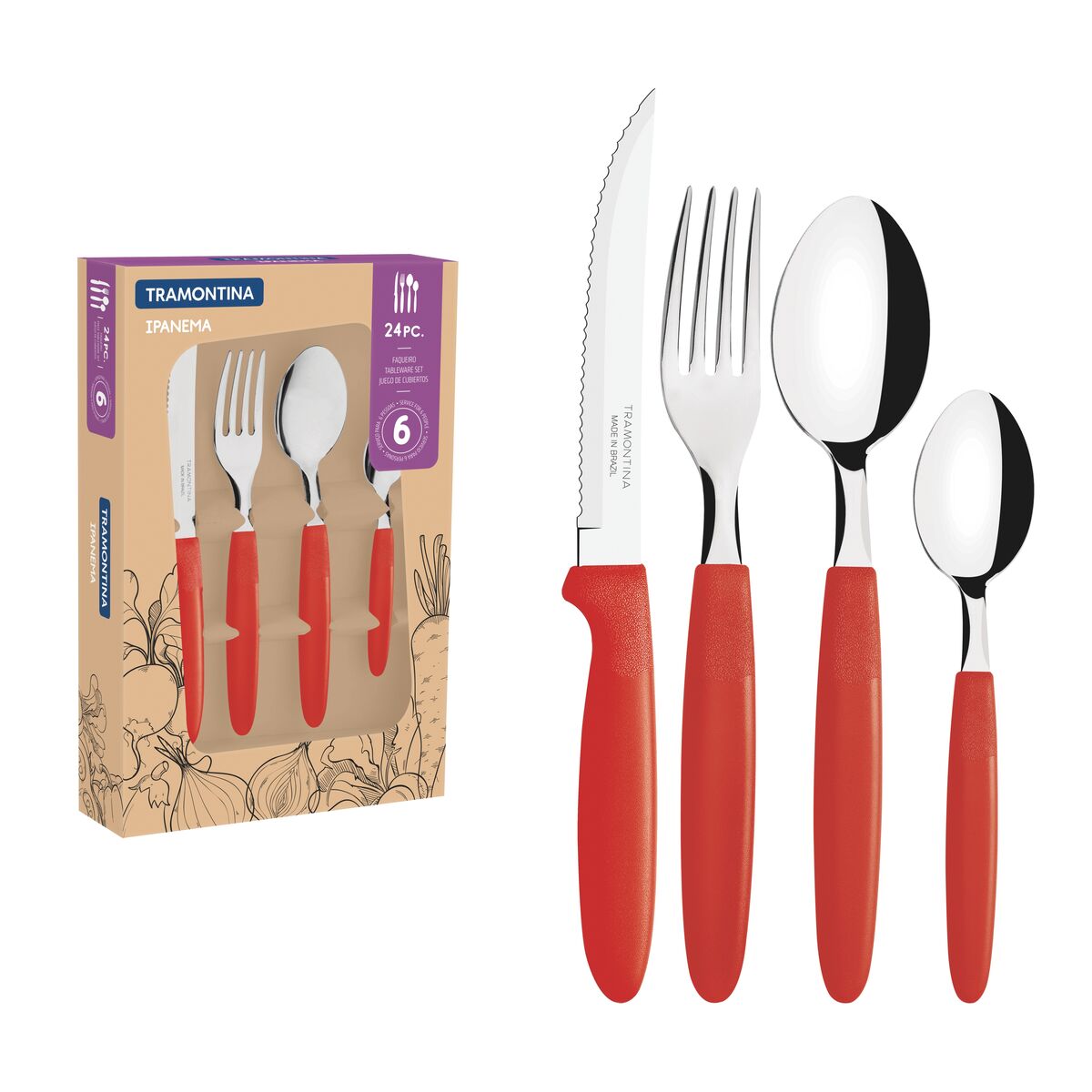 Tramontina 24 Piece Tableware Set Ipanema - 23398/772