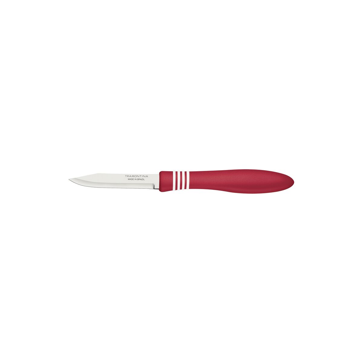 TRAMONTINA Cor & Cor Fruit and Vegetable Knife, Stainless Steel Blade for Precise Cutting, Ergonomic Polypropylene Handle, Comfortable and Durable - 7.5 CM