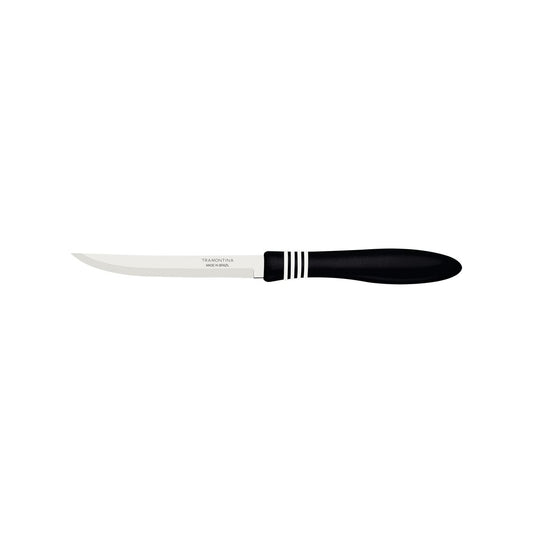 Tramontina Cor & Cor Steak Knife Set 12.5 cm - Black, 2 Pieces
