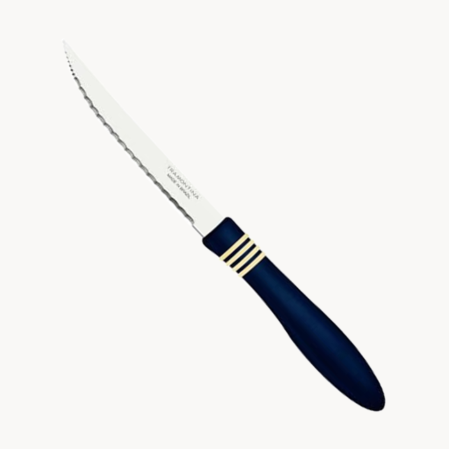 Tramontina 5-Inch Steak Knife, Blue | ShararCo