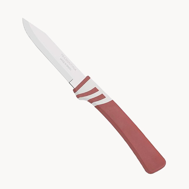 Tramontina Steak Knife, Black, Red