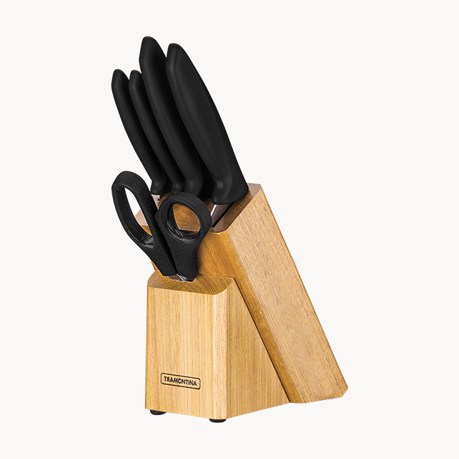 Tramontina 6-pc Knife Set with Block