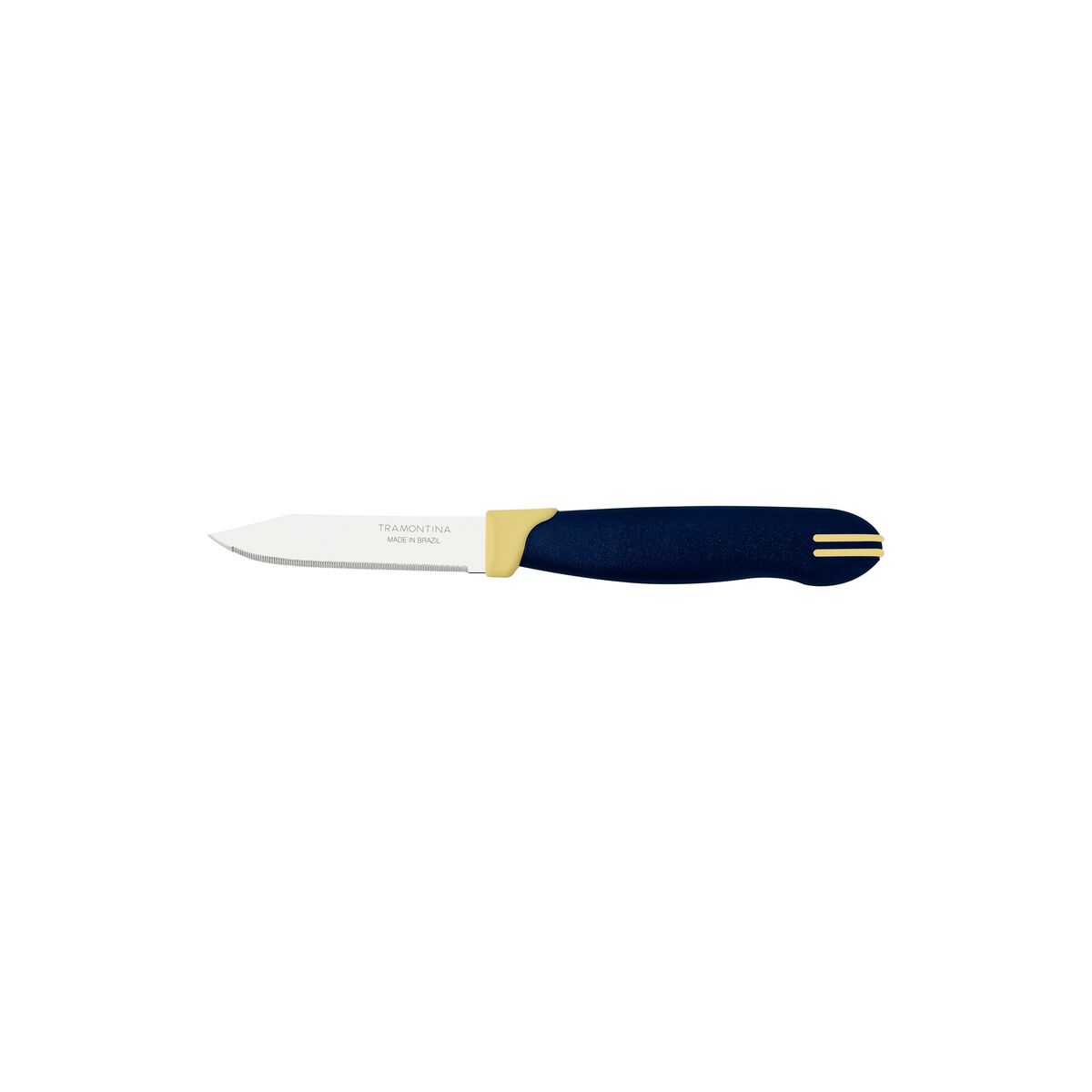 TRAMONTINA Polypropylene Multipurpose Knife 7.62 cm – Stainless Steel Blade with Ergonomic Blue Handle, Sharp Kitchen Utility Knife for Cutting, Chopping & Slicing, Durable & Comfortable Grip