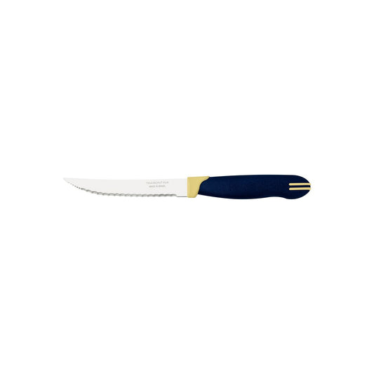 Tramontina Multicolor Serrated Steak Knife 12.5 cm - Blue