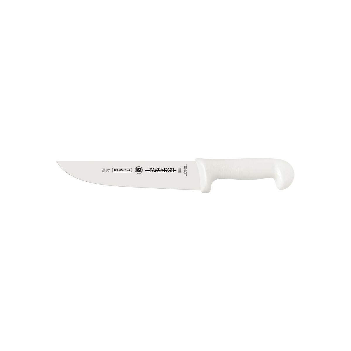 Tramontina Professional 8” Carving Knife – Stainless Steel Blade with Ergonomic White Polypropylene Handle – Ultra-Sharp, Durable & Hygienic for Meat & BBQ