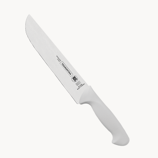 Tramontina 8 Inch Meat Knife, White, White