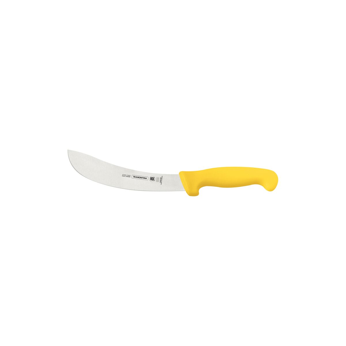 Tramontina Professional 7” Leather & Processing Knife – Ultra-Sharp Stainless Steel Blade with Yellow Polypropylene Handle – Durable, Precise & Efficient for Skinning & Meat Processing