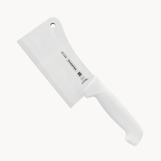 Tramontina 6-Pro Cleaver, White, White