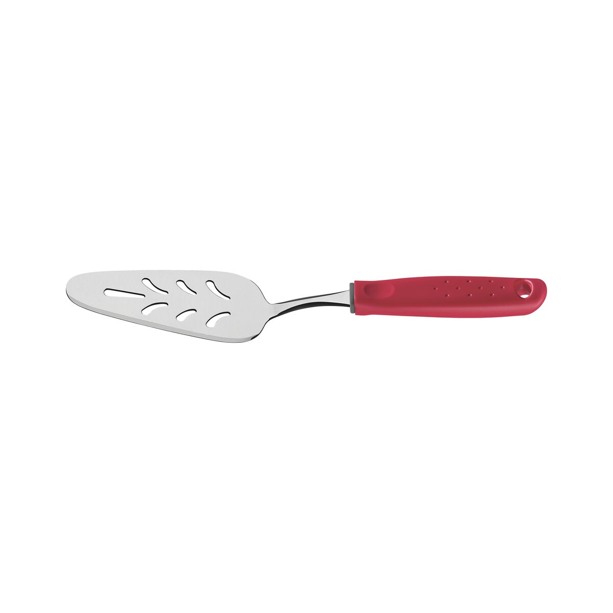 TRAMONTINA Cake Skimmer 27cm - UTILITA Series with Durable Red Handle, Perfect for Serving Cakes, Pastries, and Desserts, Heat-Resistant, Easy Grip, 1 Piece for Home & Professional