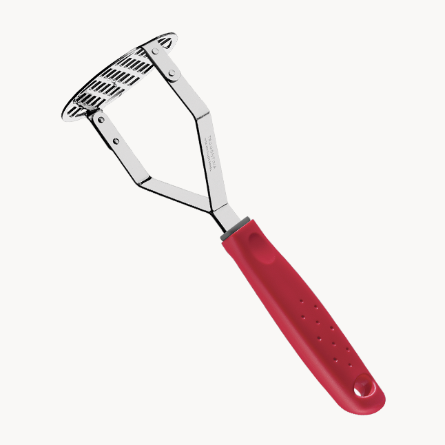 Potato Masher, Red PP Handle