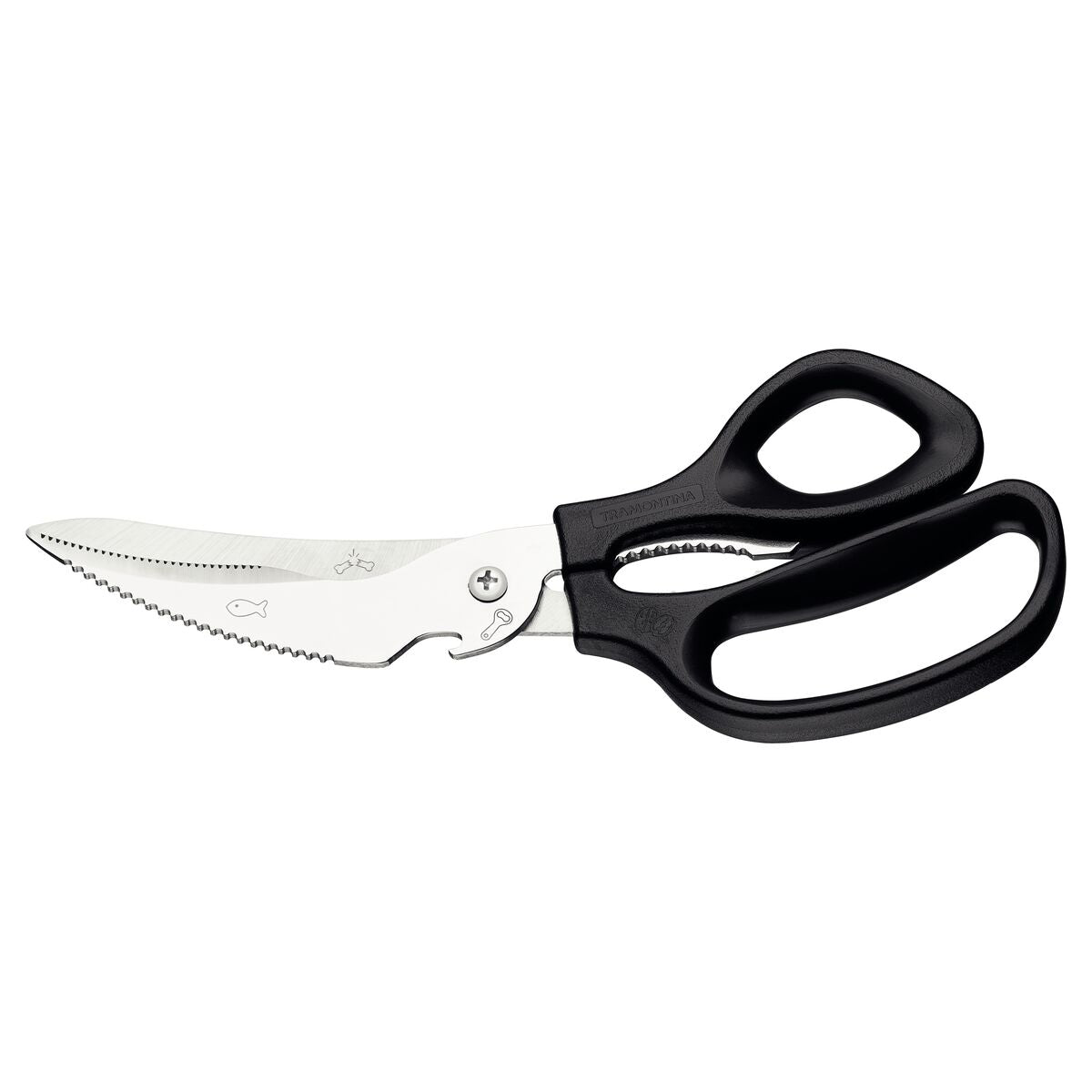 TRAMONTINA Multi-Purpose Kitchen Scissors – Stainless Steel Blades – Ideal for Cutting Meat, Herbs, Packaging & More