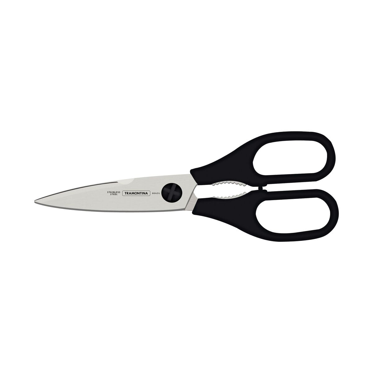TRAMONTINA Supercort 20 cm Multipurpose Scissors – Stainless Steel Blades with Black Polypropylene Handle – Sharp, Durable, and Versatile for Home, Office, and Kitchen Use – 1 Piece
