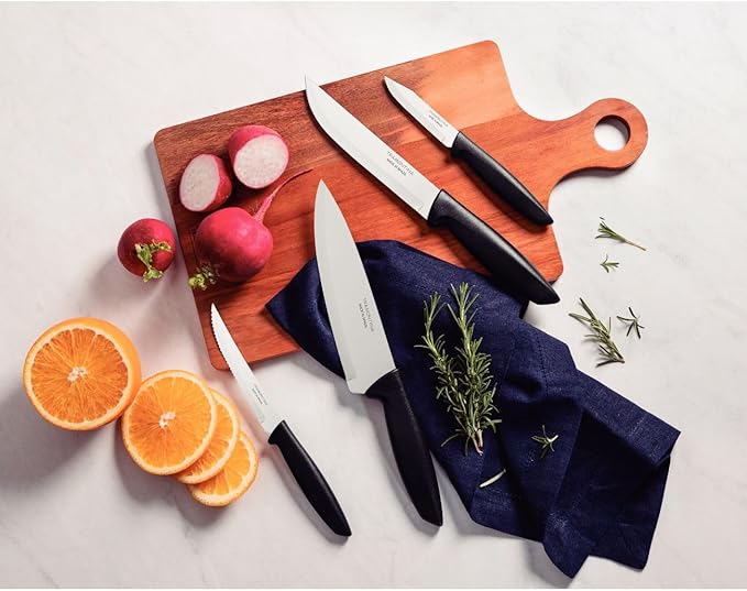 Tramontina 9-Piece Knife Set, Black | ShararCo