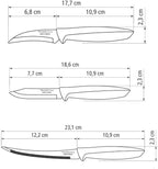Tramontina 3-Piece Knife Set, Gray | ShararCo