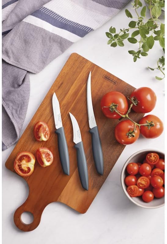 Tramontina 3-Piece Knife Set, Gray | ShararCo