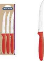 Tramontina 3-piece Roast Knife Set, Red | ShararCo