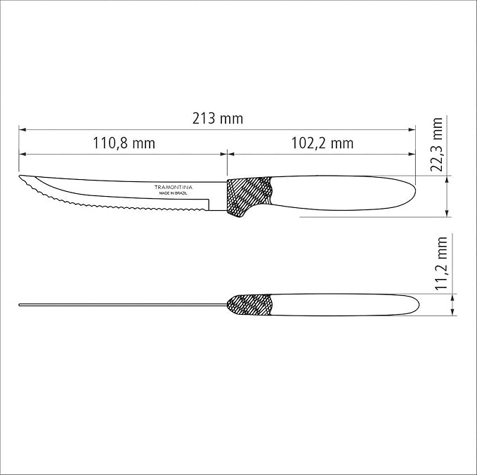 Tramontina 3-piece Roast Knife Set, Red | ShararCo